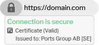 EV certifikat för SSL så ser det ut 